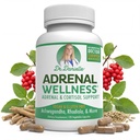 Adrenal Wellness Ashwagandha & More - Organic Mind, Body Support by Dr. Danielle, 120 Kapsule