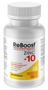 MediNatura ReBoost Zinok +10 MAX Cold & Flu Symptom Relief Fast-Acting, Non-Drowsy Natural Ukľudňujúce Homeopatické pomáha uľaviť celé telo nepohodlie, kašeľ, únava, kongescia - citrón - 60 tabliet