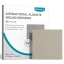 Dimora Upgrade Silver Calcium Alginate rán prezliekanie - antibakteriálne Non Stick Gauze, Highly Absorbent Sterilné bandage Pads,4' x 4' Záplaty 5 Balíčky