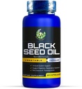Black Seed Oil Capsule, Non-GMO, Vegan, Halal, Cold-Pressed, Premium Quality, 100% Liquid Pure blackseed Oil Capsules, 60 Gróf, 1000mg per Serving