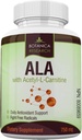 Alpha Lipoic Acid s Acetyl L karnitín - ALA ALC Anti Aging Health & Wellness Formula na podporu Nerve zdravie, Tingling nohy, ruky, Limbs 60 vitamín komplex kapsuly