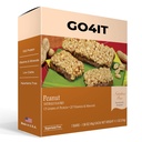 GO4IT Health Meal Replacement Bar, Highs Protein Nutrition Bar, Highs Fiber, LOW Kalórie, KETO friendly, On-the-go, Weight Loss Food Bar, 7/Box - (Peanut)