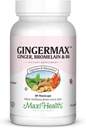 Maxi Health Gingermax - Ginger - Hypromelóza a vitamín B6 - Digestion Health - 60 Kapsule - Kosher