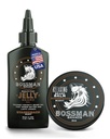 Bossman želé medvedí olej pre mužov a brada Balm pre mužov Combo - Softens, Tames Hydratuje & podmienky - Stagecoach vôňa - Prírodné zložky & Vyrobené v USA