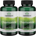 Swanson harmanček podpora stresu - Made with German harmanček kvet - Bylinný doplnok na podporu stresu, relaxáciu a podporu spánku - pomáha ľahké telo a myseľ - (120 Kapsule), 2 balenie
