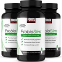 Force Factor ProbioSlim Probiotic Supplement for Women and Men with Probiotics and Green Tea Extract, Reduce Gas, Bloating, Coconmation, Support Digestive Health & Gut Health, 180 Kapsule (3-Pack)