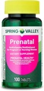 Jarné údolie prenatálne multivitamíny/Multiminerálne pre tehotné a dojčené ženy Diétne doplnky tabliet, 100 gróf - nový vzhľad