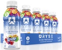 RYSE Clear Protein Drink - Kool-Aid Tropical Punch - 100 kalórií, 22g Srvátkový proteín Shake, bez cukru, 0g tuku a bez laktózy - osviežujúci nápoj pripravený na pitie - 16,9 fl oz fľaše (12-Pack)