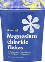 ASUTRA Chlorid horečnatý Bath Flakes, 4 lbs - pre relaxačné nohy a telo Sakes, Epsom soľ alternatíva, Rýchla absorpcia
