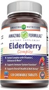 Amazing Formulas Elderberry Complex Supplement 120 Žuvacie tablety 