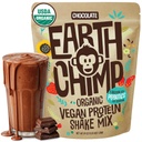 EarthChimp Organic Vegan Protein Powder - s probiotikami - Non GMO, Dairy Free, Non Whey, Plant Based Protein Powder for Women and Men, Gluten Free - 52 Servings, 64 Oz (Čokolát)