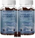 Shilajit Gummies 600mg, Shilajit Supplement with Trace Minerals & Fulvic Acid for Energy and Imunity Support, Organic Shilajit Resin for Men & Women, Vegan, 60 Gummies (2 balenie)