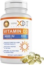Genex Vzorce Vitamín D3 5000IU (400 Softgels) Prírodná podpora pre zdravie kostí a nervovej funkcie - non-GMO, bez lepku, bez alergií