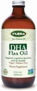 Flora DHA Ľanový olej - podporuje zdravie mozgu - obsahuje Vegan Omega-3-6-9, bezlepkový, Kosher a Non-GMO - Keep Chladené - Sklenená fľaša - 17 fl. oz.