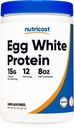 Nutricost vaječný biely proteín prášok 8oz (bez príchute) - Non-GMO, bez lepku
