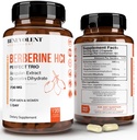 Premium Berberine HCL 730mg - 120 VCAPS Perfect Trio Complex s non-GMO Jiaogulan & Quercetin