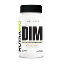 NutraBio DIM doplnok, podporuje Estrogen Balance, 100 mg - 60 Rastlinné kapsule