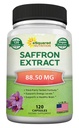 aSquared Nutrition Saffron Supplements - 120 Kapsule - Saffron Extract Supplement Pills - Pure Saffron Alternatíva k prášku, čaju, Nite & Gummies