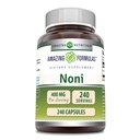 Amazing Formulates Noni 400 Mg per Serving 240 Capsules Supplement 