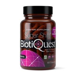 BiotiQuest Sugar Shift Probiotiká na podporu proti patogénom a ochranu vášho imunitného systému, 22 miliárd CFU, non-GMO, a bez lepku, 60 kapsúl