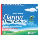 Claritin Liqui-Gels 24 hodinová úľava od alergie, non-Drowsy Alergy Medicine, Loratadine Antihistaminika Kapsule, 30 Počet