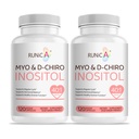 Myo-Inozitol & D-Chiro Inozitol Supplement for Women - Ideal 40:1 Ratio -Podporiť ženský hormón Balance & Fertility & Ovarian Health - Vegan Powder Kapsule - 60-Deň dodávky