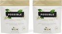 Protein Powder Vanilla Bean - 20 g Veganu, Rastlinný proteín Mix - Non-GMO, Non-Dairy, Gluten-Free - 3,5 g BCAA - 9 Esenciálne aminokyseliny - 30-Day Supply - 2 Bag, 30 Servings