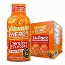 Vitamín Energy Immune+ Extra sila Energia Shot Orange Burst 24 Balenie, 260mg Prírodný kofeín, B-vitamíny, Citrikolína, Zelený čaj, Imunita & Focus Podpora, Zero Cukor, Gluten-free 1,93 fl oz