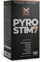 Pyro Stupeň 7 Metabolizmus Posilňovač tuku Podpora Strata energie Boost - Raz-A-Day Thermogenický s Teakrínom pre Focus, Apetite Control, Toning svalov, a Mood Control (60 Kapsule)