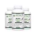 Halal Black Seed Oil (3-Pack) Cold-Pressed Nigella Sativa, podporuje srdce, mozog, kĺby, Imunitné zdravie, non-GMO, Made in USA - Halal Vitamíny