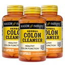 MASON NATURAL Herbal Colon Čistič, 300 Day Supplement, Dietary Supplement Supports Digestive Health with Rozpustné vlákna, Probiotiká a bylinky, 3 balenie