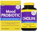 InnovixLabs Choline & Mood Probiotic Bundle Choline Bitartrate 550 mg (100 kapsúl) Mood Probiotic (60 kapsúl). Podporuje pamäť, náladu, zdravie mozgu a zväčšovanie kognitívnych funkcií.*
