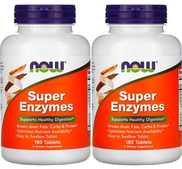 Teraz Foods Super Enzymes, 180 tabliet (180 kariet X 2)