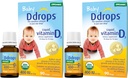 Kvapky 1072834 400 IU tekutého vitamínu D3 kvapky pre deti, 0,08 Fl. Oz (dávka 4)