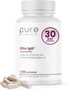 Pure Therapro Rx Elite IgG Imunoglobulín Supplement, 120 Caps - Gut Health & Immune Support, 1100 mg IgG, IGA & IgM, slnečnicový lecitín 