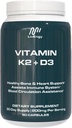 Vitamín K2 D3 doplnok - High-Potencie - podporuje kosti, srdce, imunitné zdravie - non-GMO, bez lepidla, Vegetarián - 60 kapsúl (60 porcií) - Premium Quality K2+D3 Formula