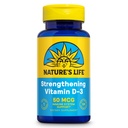 Prírodný život Posilnenie Vitamín D3 2000 IU (50 μg) - Vitamín D - Kosť Zdravie a Imunitná podpora Doplnková - Ľahko prehĺtať Softgels - 60-dňová záruka, Lab Overené - 120 Servings, 120ct