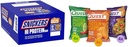 SNICKERS Hi Protein Arašidový karamel Bar hromadný box, Quest Tortilla Protein Chips Odrodové balenie