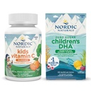 Nordic Naturals Starter Pack - DHA Veg Gummy žuvačky a deti vitamín C Gumies
