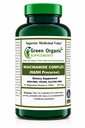 Green Organic Supplements Niacínamid, Niacín, NAD, NADH, High Absorbable, Non-GMO, Gluten-Free (Jednotný)