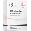 Designs for Health D-Mannose with Cranberry Chewables - UT Intensive Chews for Women + Muži, Urinary Tract Suplement with Cranberry Extract - Natural Orange Flavor - Vegan (30 tabliet)