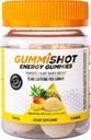 GummiShot Energy Gummies, 1125 mg Plant-Based Caffeine Chews per Bottle, Long Lasting Energy Boosters, Tropical (15ct)
