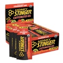 Med Stinger Strawberry Kiwi Energy Gel, kofeínový a lepok zadarmo s organickým medom, pre cvičenie, beh a výkon, športové výživa pre domáce & Gym, Pre a stredné cvičenie, 24 balenie