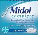 Midol Complete Caplets - 16 Caplets, balenie po 3