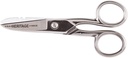 Klein Tools G100CS Nožnice, Made in USA, Elektrikár Nožnice s pásom Nožnice a serrated Blade, 5-1/4-inch