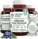 Natural Nutra Ultimate Eye Health Supplement - Čučoriedky a čučoriedky extrakt Zmes pre deň a noc Vision Podpora, Podporuje farebné vnímanie a oči jasnosť - Non-GMO, Vegan - 30 Kapsule (Súbor 2)