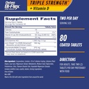 Osteo Bi- Flex Triple sila [5] s vitamínom D Glukozamín Chondroitín Spoločné zdravotné doplnky, obalené tablety, 80 počet (séria 2)