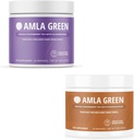 Amla Powder & Green Tea Superfood Supplement, Antioxidant Support, Made with Elderberries (90 porcií) & Pumpkin Spice (30 porcií), Organic, Vegan