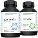 Inteligentnejšie Gut Health Probiotiká - Superior Digestive & Immune Support + Smarter Nutrition Enzymes - Denné trávne pomôcky s 16 rôznymi prírodnými enzýmami