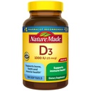 Prírodný vitamín D3 1000 IU (25 μg), vitamín D doplnok pre kosti, zuby, svaly a imunitné zdravie podpora, 180 Softgels, 180 dní